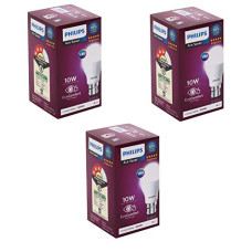 Deals, Discounts & Offers on  - PHILIPS Ace Saver 10W B22 LED Bulb,900lm, Cool Day Light, Pack of 3