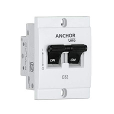 Deals, Discounts & Offers on Home Improvement - Anchor by Panasonic 98246 UNO Mini 6 Ampere Dual Pole C Curve MCB