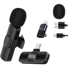 Deals, Discounts & Offers on  - Metronaut Wireless Lavalier Microphone Mic System for YouTube Facebook Live Stream TikTok Video Recording Vlog