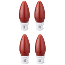 Deals, Discounts & Offers on  - PHILIPS LED Deco Green 0.5W Glass Candle (Pack of 4)