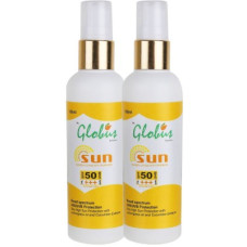 Deals, Discounts & Offers on  - Globus Sunscreen Lotion With Fairness SPF 50 PA+++ Pack of 2 - SPF 50 PA+++(200 g)