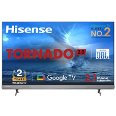 Deals, Discounts & Offers on Televisions - [For HDFC Credit Card EMI] Hisense 164 cm (65 inches) Tornado 2.0 Series 4K Ultra HD Smart LED Google TV 65A7H (Silver)