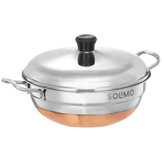 Deals, Discounts & Offers on Cookware - Amazon Brand - Solimo Stainless Steel Multi Kadai with Induction Base, 2 Plates