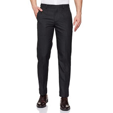 Deals, Discounts & Offers on Men - Park Avenue Men Men's PLEATLESS Smart FIT Black Formal Trouser