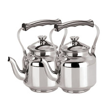 Deals, Discounts & Offers on  - Kuber Industries Stainless Steel Hot Water/Tea Kettles(Tea0107_Silver_Pack of 2), (Model: Cass38)