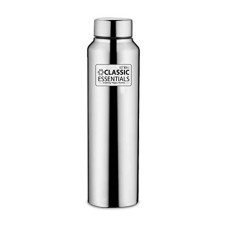 Deals, Discounts & Offers on  - CLASSIC ESSENTIALS Hydrate Leak proof Single Walled Non-insulated multipurpose Water Bottle (1000 ml, Stainless Steel)