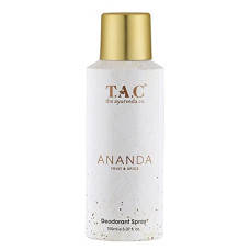 Deals, Discounts & Offers on Beauty Care - TAC - The Ayurveda Co. Ananda Fruit & Spice Body Spray, Fresh & Authentic Long Lasting Fragrance, Everyday Perfume Deodorant