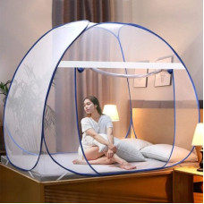 Deals, Discounts & Offers on  - credicus Polyester Adults Washable Mosquito Net , King Size Bed , Polyester Foldable (blue) Mosquito Net(Blue, White, Tent)