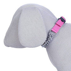 Deals, Discounts & Offers on  - Pets Like Dog Choke Collar Pink Color| Half Chain Collar| Half Choker Stainless Steel Dog Collars (20MM)
