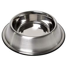 Deals, Discounts & Offers on  - Pets Empire Premium Rubber-Bonded Stainless Steel No-Tip Bowl - Large 2800 ML