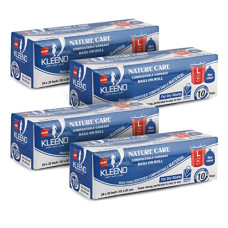 Deals, Discounts & Offers on  - Kleeno by Cello Nature Care Compostable Dry Garbage Bag Roll Large(45L), Set of 4(10 bags each)