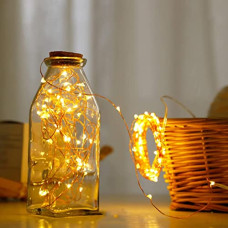 Deals, Discounts & Offers on  - archies Lights | Christmas Lights | led Light Fairy String Strip Lights Decoration Copper Rice Fairy Light 20 LEDs 2 Meters (Warm Yellow Button Cell Battery Powered) SdAh1567_Km36