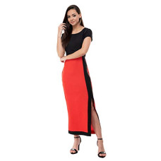 Deals, Discounts & Offers on Women - Karmic Vision Women's Crepe Column Maxi Dress