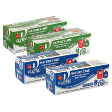 Deals, Discounts & Offers on  - Kleeno by Cello Nature Care Compostable Dry and Wet Garbage Bag Roll Medium(25L), Set of 4(15 bags each), Blue and Green
