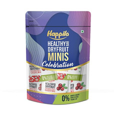 Deals, Discounts & Offers on  - Happilo Cranberry Cashews Healthy Dry Fruit Energy Bar Pack of 12 (15g each), Healthy Snack, High in Protein Nuts, No Added Sugar, better than a protein / Energy bar For Energy, Fitness & Immunity
