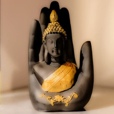 Deals, Discounts & Offers on  - ARCHIES Hand Palm Buddha Statues for Living Room Buddha Statue|Idol for home Resin Palm Buddha Statue Showpiece Gifts for Diwali Decorations Items