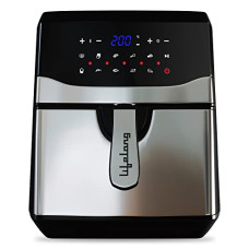 Deals, Discounts & Offers on  - Lifelong Digital Air Fryer LLHFD722, 7.5 Litre XL LED Touch Screen, 12 Preset Cooking Modes, 1400 W, 85% Fat Reduced, 1-Year Warranty (Silver & Black