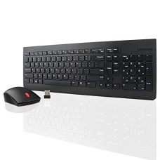 Deals, Discounts & Offers on  - Lenovo 510 Wireless Keyboard and Mouse Set, 2.4 GHz Nano USB Receiver, Full Size, Island Key Design, Left or Right Hand, 1200 DPI Optical Mouse, GX30N81775, Black