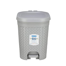 Deals, Discounts & Offers on  - Kolorr Stitch Pedal Waste Bin Modern Design Trash Can Plastic Dustbin - 15L (Daiso Grey)