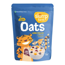 Deals, Discounts & Offers on  - Slurrp Farm Rolled Oats, 100% Natural Wholegrain, High Protein & Fiber, Healthy Food with No Added Sugar, Breakfast Cereal, Healthy Snack, Dalia Porridge, 500g