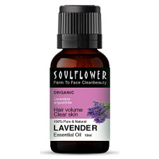 Deals, Discounts & Offers on Beauty Care - Soulflower Lavender Essential Oil | Skin, Hair Fall, Relaxing Sleep, Aromatherapy & Body | Lavandula Angustifolia | Pure, Organic, Natural & Undiluted, Ecocert Certified | 10ml