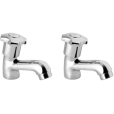 Deals, Discounts & Offers on  - H Vitreous H760102 By Hindware Caddie Pillar Cock Pack of 2 Basin Mixer Faucet(Centerset Installation Type)