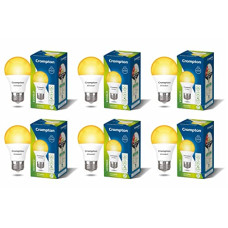 Deals, Discounts & Offers on  - Crompton Dyna Ray 7W Round E27 LED Warm White Pack of 6