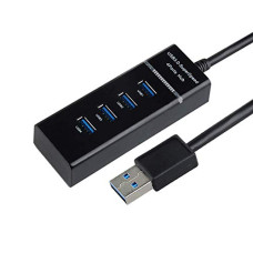 Deals, Discounts & Offers on  - Rts Extension 4 Port Usb 3.0 Hub Superspeed Portable With Switches For Laptop/Notebook/Pc/Mobiles/Tablets, Iphone/Ipads, Computers, Mp3 Players And Gaming Consoles (Black)