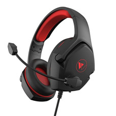 Deals, Discounts & Offers on  - Wings Vader 100, with 40mm Drivers, 3D Surround Sound, adjustible mic Wired Gaming On Ear Headset(Red, On The Ear)