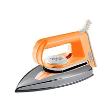 Deals, Discounts & Offers on Irons - Usha EI 2102 1000 W Ultra Lightweight Dry Iron with Non-Stick Soleplate (Orange)