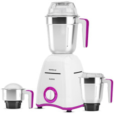 Deals, Discounts & Offers on  - Havells Klassic 750 watts 3 Jar Mixer Grinder with 304 SS Blades, Large Size SS Jars, Break Resistant Polycarbonate Transparent Jar Lids With Twist & Lock Mechanism