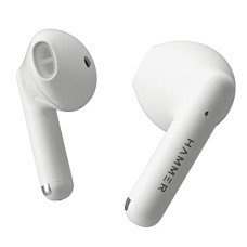 Deals, Discounts & Offers on Headphones - HAMMER KO Pro Bluetooth Earbuds with Upto 20H Playtime, ENC, Fast Charging Type-C, IPX4 Water Resistant, Bluetooth v5.3, Touch Controls and Voice Assistant (White)