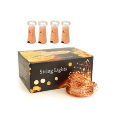 Deals, Discounts & Offers on  - TIED RIBBONS Wine Bottle Cork Copper Wire String Lights (2 Meter 20 LED in Each) - Diwali Lights for Decoration