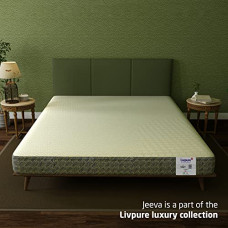 Deals, Discounts & Offers on  - Livpure Smart Jeeva 100% Natural Latex with Citrus Fragrance Infused Organic Foam Mattress | Stress-Relief Biocrystals | Organic Cotton 350 GSM Fabric| Single 75x36x6 inch with Removable Zipper Cover