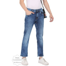 Deals, Discounts & Offers on  - FLYING MACHINEMen Tapered Fit Mid Rise Blue Jeans