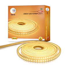 Deals, Discounts & Offers on  - wipro Garnet 5 Mtr Led Strip Light With Surge Protection, Flexible For Outdoor With Ip65. (Pack Of 1, Warm White), (Df72827)(Plastic)