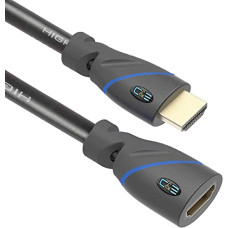 Deals, Discounts & Offers on Accessories - C&E CNE516257 (25 Feet/7.6 Meters) High Speed HDMI Cable Male to Female with Ethernet and Audio Return (Black)