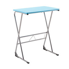 Deals, Discounts & Offers on Laptop Accessories - Amazon Brand - Solimo Rhine Study/Laptop Table (Blue, Powder Coated,Engineered Wood)