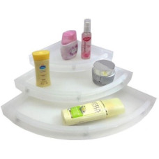 Deals, Discounts & Offers on  - Device In Lion UNBREAKABLE 3 SET MEDIUM CORNER Plastic Wall Shelf(Number of Shelves - 3, Clear)