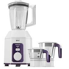 Deals, Discounts & Offers on  - Havells Hexo Blend Mix 1000 watts with 3 Jar Blender (White & Purple),GHFMGCBV100