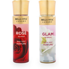 Deals, Discounts & Offers on  - Bella vita organic Women's Body Mist Set| Floral, Jasmine & Citrus notes|Long Lasting Fragrance| Body Mist - For Women(300 ml, Pack of 2)