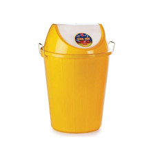 Deals, Discounts & Offers on  - ARISTO Swing Lid Garbage Waste Dustbin 80 Ltr (Yellow), (51 (D) X 76.5 Cm)