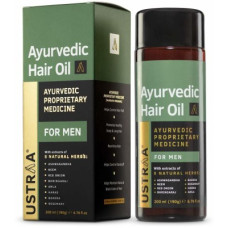 Deals, Discounts & Offers on  - USTRAA Ayurvedic Hair Oil 200ml - with 8 Natural Herb extracts, Controls hair fall, Fights Dandruff, Ayurvedic Nourishment