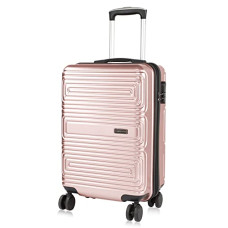 Deals, Discounts & Offers on  - Nasher Miles Dalhousie Hard-Sided Polycarbonate Cabin Luggage Rose Gold 20 inch |55cm Trolley Bag