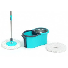 Deals, Discounts & Offers on Home Improvement - COSTEM Spin Mop Prime with Big Wheels and Stainless Steel Wringer, Bucket Floor Cleaning and Mopping System,2 Microfiber Refills,Multi Color