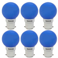 Deals, Discounts & Offers on  - Panasonic 0.5 Watt Night Light Spherical LED Bulb Base B22 (Blue, Pack of 6)