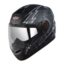 Deals, Discounts & Offers on  - Steelbird SBA-1 R2K Live Double Visor Full Face Graphics Helmet, Inner Silver Sun Shield and Outer Clear Visor