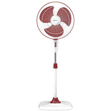 Deals, Discounts & Offers on  - Bajaj Rapido 400 mm Pedestal Fan, Wine Red, With Full Copper Motor and High Speed Operation, Regular
