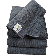 Deals, Discounts & Offers on  - SOFTSPUN Microfiber Cloth - 4 pcs - 40x40 cms - 340 GSM Grey- Thick Lint & Streak-Free Multipurpose Cloths - Automotive Microfibre Towels