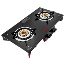 Deals, Discounts & Offers on  - Butterfly Rapid Deluxe Frameless Glasstop Gas Stove, 2 Burners, Open, Black